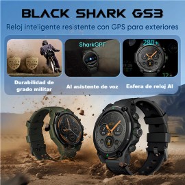 Black Shark GS3 Smartwatch 1.43'' AMOLED GPS 50m Resistente Agua Android iOS