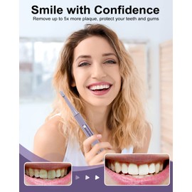 InPhocasa 1 Pack Sonic Electric Toothbrush for Adults and Kids, Rechargeable Electric Toothbrush 3 Modes 2 Minutes Smart Timer