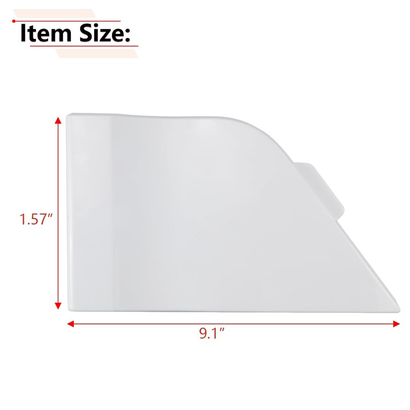 RLB-HILON White Fuel Tank Filler Access Door Compatible with Ford