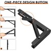Folding Shelf Brackets 12 Inch, 2pcs Foldable Heavy Duty Shelf