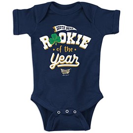 Rookie of The Year Baby Apparel for Notre Dame College Fans (NB-7T) (Navy Onesie, 6 Months)