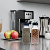 JARMING COLLECTIONS 16oz Glass French Square Spice Shakers with Lids