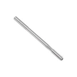 sourcing map 5.1mm Chucking Reamer, HSS Cobalt M35 Lathe Machine Reamer D4 6 Straight Flutes, Round Shank Milling Cutting Tool, for Stainless Steel Alloy Copper Metal