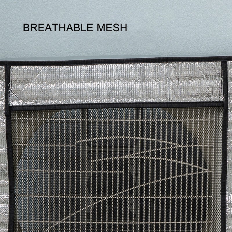 Silver AC Unit Cover Air Conditioner Unit Aluminum Foil Dustproof