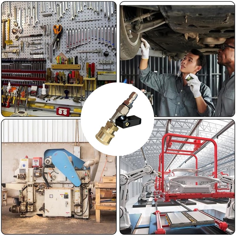 1/4 inch compressed air shut-off valve: compressed air quick release