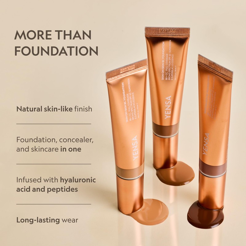 YENSA Skin on Skin BC Foundation Makeup - CC Cream,