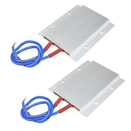 2PCS PTC Heating Element 110V AC/DC Insulated Constant Temperature Ceramic Circuit Thermostatic Heater Tools Plate Aluminum Shell 50W (110V 110C)