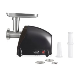 Weston Electric Meat Grinder & Sausage Stuffer, Num. 5 500 Watt, 5/8 HP Motor, Grinds 2 lbs Per Minute, Includes Stainless Steel Grinding Plates, Black (82-0330-W)