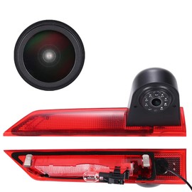 1280 * 720 Pixel Super HD Car Roof Brake Light Rear View Backup Camera Transporter Waterproof Night Vision Reversing Camera Replacement for Ford Transit Custom 2012-2016