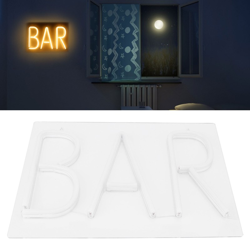 Neon Light 3‑Dimensional USB Wall Sign Lamp Decoration for Bar