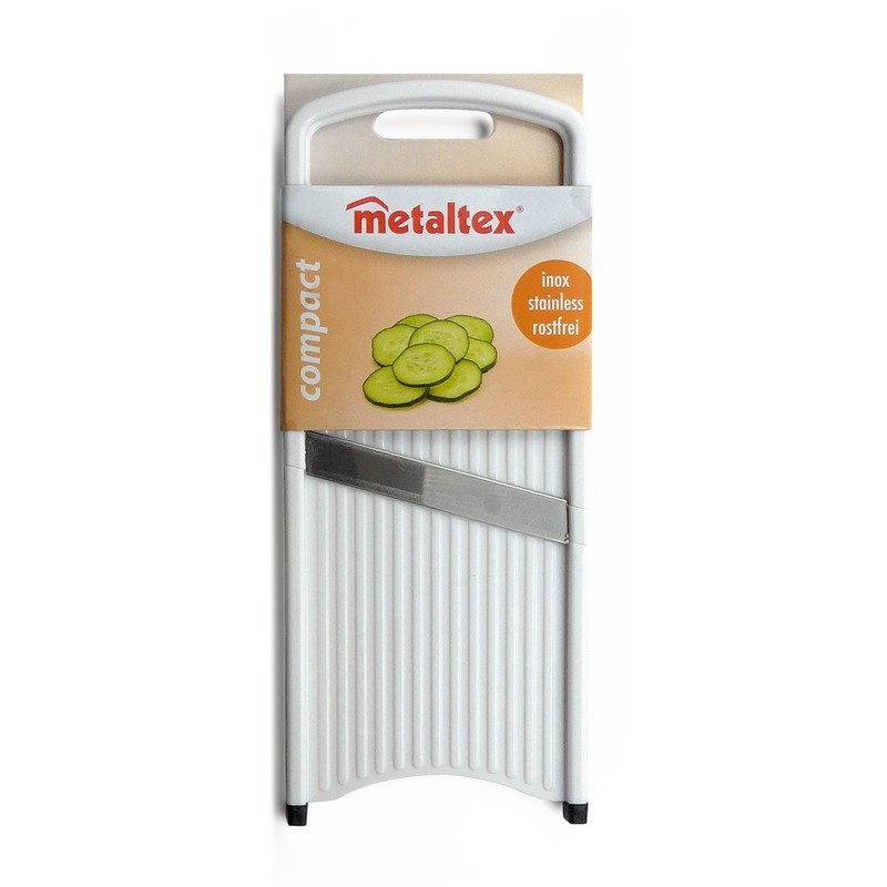 Metaltex Cucumber Slicer Mini of Stainless Steel/ABS, Silver, 20.5 x