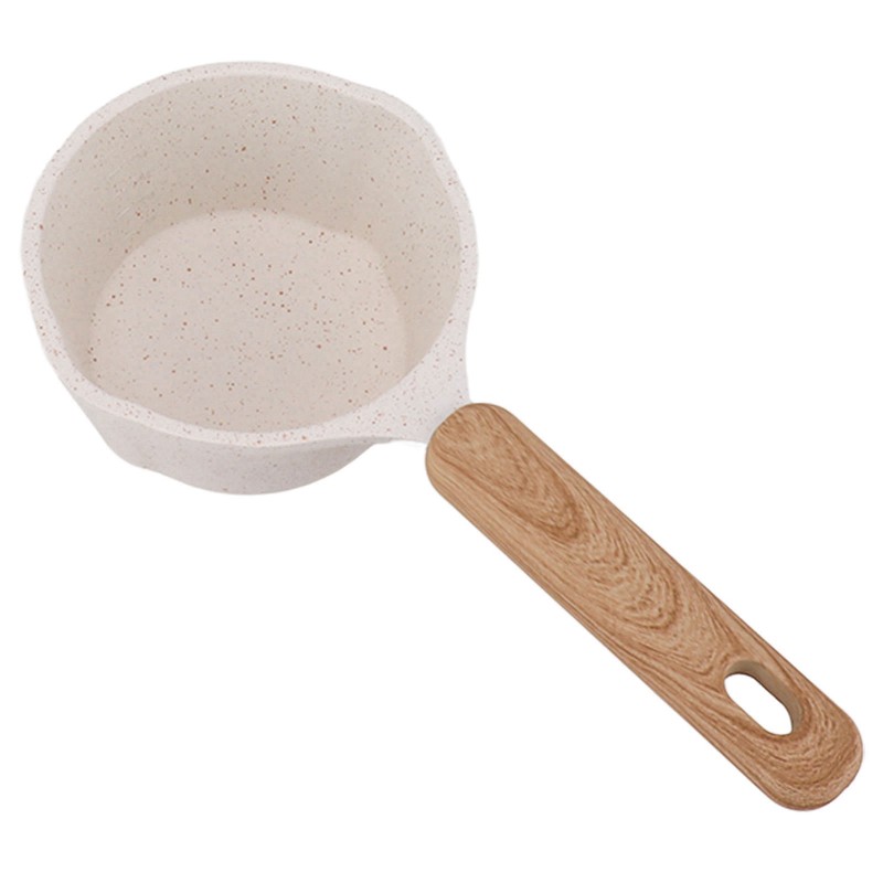 Nonstick Small Pot Small White Sauce Pan Flat Bottom Milk