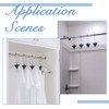 SUPERFINDINGS 12Pcs 3 Styles Shower Curtain Hooks Rings Skull Bat