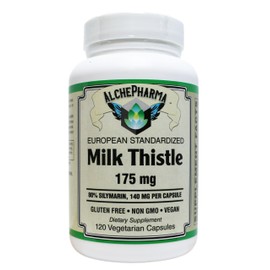 AlchePharma Milk Thistle Extract-Plus 175 Mg, Capsules.