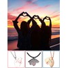 LIU JUN Bff Necklace For 3, Weirdo 1 Weirdo 2