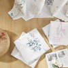 XTMYI Short Bathroom Curtains for Small Window,80% Blackout Watercolor Eucalyptus