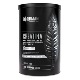 BIRDMAN Creatina Monohidratada de Alta Pureza En Polvo Sin Sabor, Preworkout, Alto Rendimiento | 90 Servicios | 450g.