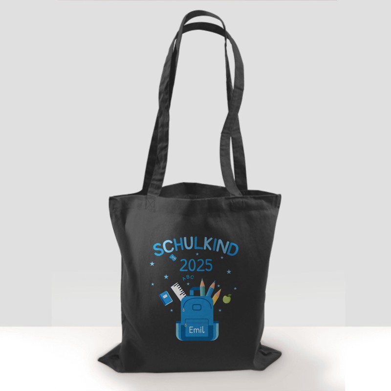 Baumwolltasche - Turnbeutel - Schulkind 2025 Geschenk Schulanfang Geschenke Einschulung