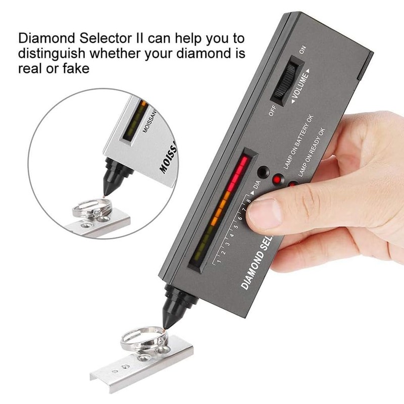 Stroagymoon Diamond Testing Tool Set, Portable Plastic Professional Jewelry Diamond