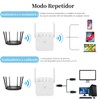 Repetidor de Señal Wifi,Amplificador de Señal WiFi 360 °Cobertura Completa,300Mbps