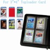 ANIXITECH Toploader Binder,4-Pocket Double Sided Top Loaders Binder,Holds 128 Cards