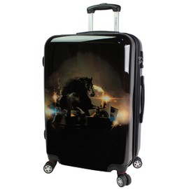 Chariot Horse Polycarbonate Hardside Expandable Spinner Luggage with TSA Lock, 24-Inch