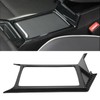Central Console Water Cup Holder Trim Frame Carbon Fiber Style