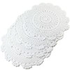 kilofly Handmade Crochet Round Cotton Lace Table Placemats Doilies Value