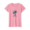 Office Under The Palms: Tropical Remote Work Logo T-Shirt, Women,
