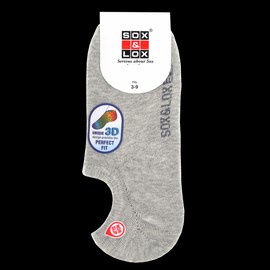 Sox & Lox Buy Sox & Lox Ladies Casual Thin Hidden Low Cut (3D Non-Slip Heel) Socks Grey (Size 3 - 9) Online | Chempro Chemists