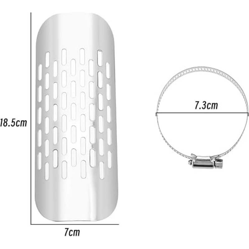 Universal Motorcycle Exhaust Heat Shield Chrome Plated Iron Exhaust Heat