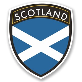 2 x 10cm/100mm Scotland Window Cling Sticker Car Van Campervan Glass #4600