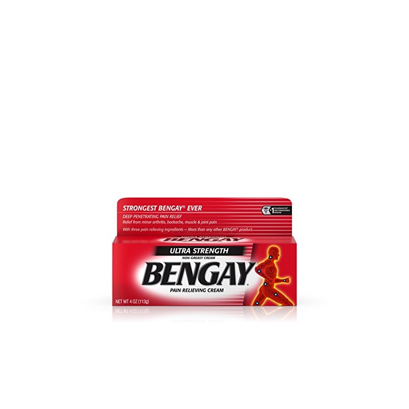 Bengay Ultra Strength Cream, 4-Ounce Tubes (Pack of 3)