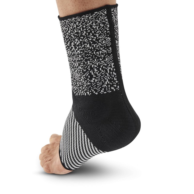 CEP Max Support Ankle Sleeve, Black/White, Unisex, S