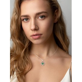 Supcare Women's Tree of Life Necklace, 925 Sterling Silver Birthstone Necklace, Tree of Life Pendant, Birthday Silver Chain, Chain Pendant, Fashion Jewellery, Accessory for Women and Girls, Sterling