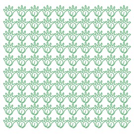 100pcs Paper Clips Innovative Cute Small Palm Shape Reusable Mini Metal Paperclips for Office School Home Green