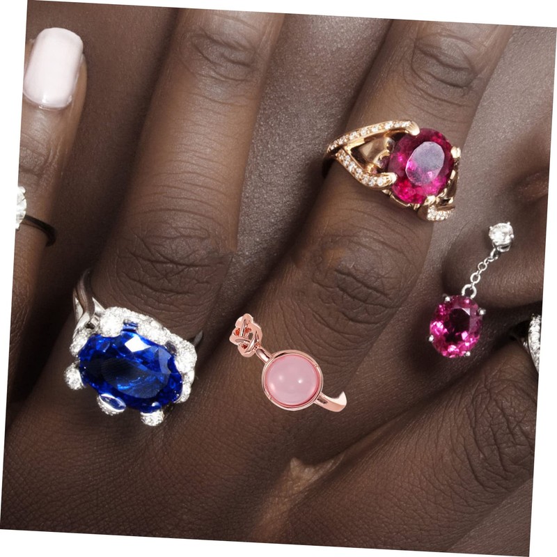 FOMIYES 5sets Moonstone Ring for Women Engagement Jewelry Lightweight and