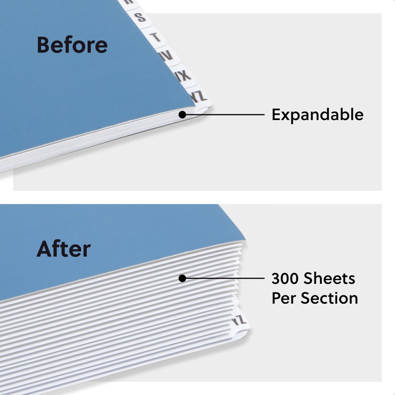 Smead Expandable Office Desk File Sorter, Office Supplies, Alphabetic (A-Z)