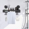 Noviatrix Shower Shelf Suction Cup, Holeless Suction Cup Shampoo Holder