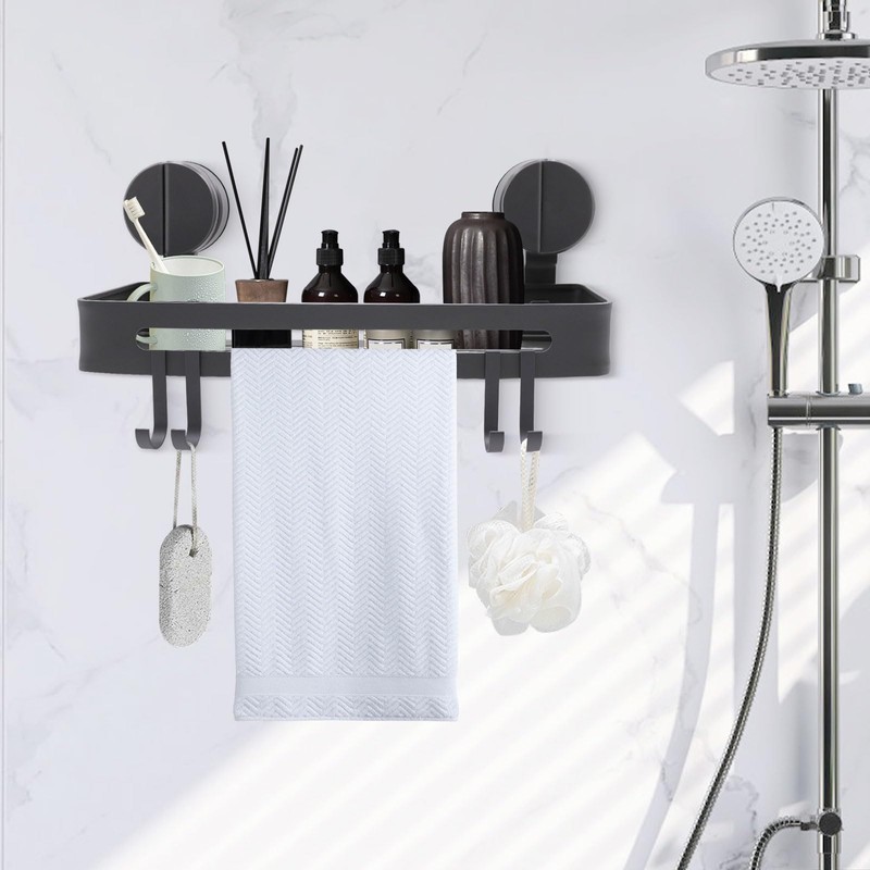 Noviatrix Shower Shelf Suction Cup, Holeless Suction Cup Shampoo Holder
