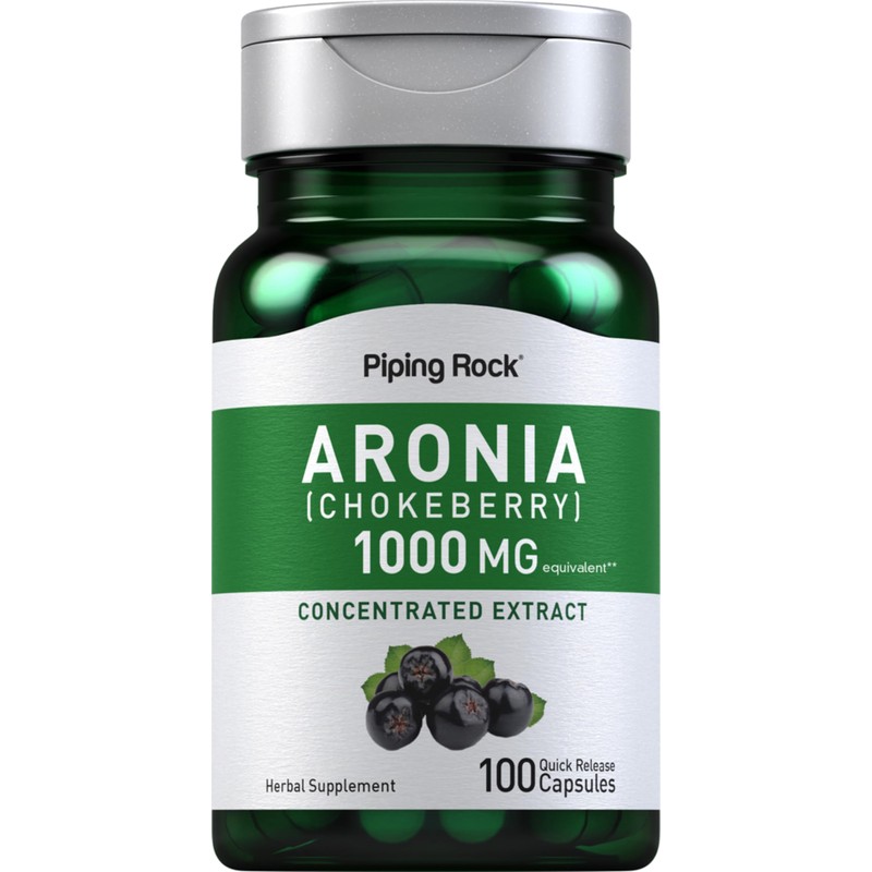 Piping Rock Aronia Berry Capsules | 1000mg | 100 Pills