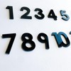 Phocaea - Juego de 12 mini números acrílicos con espejo