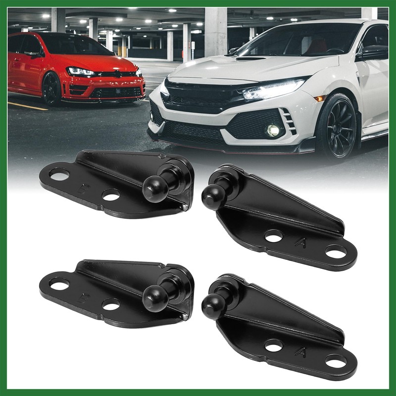 Motoforti 2 Pair 10mm Vehicle Ball Studs Mounting Bracket for