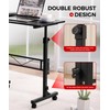Standing Desk Adjustable Height, Mobile Stand Up Desks with Wheels