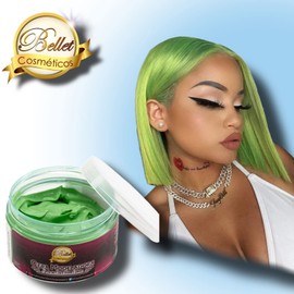 Bellet Cera Modeladora para Cabello con Color Verde, 120 gr