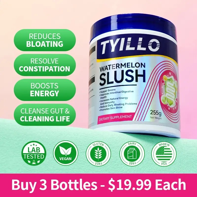 Tyillo Watermelon Slush Dietary Supplement-Gut,Constipation Relief-Summer Drinks-BoostMetabo