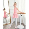 Zaclotre Ballet Leotards for Girls Toddler Sleeveless Hollow Back Dance