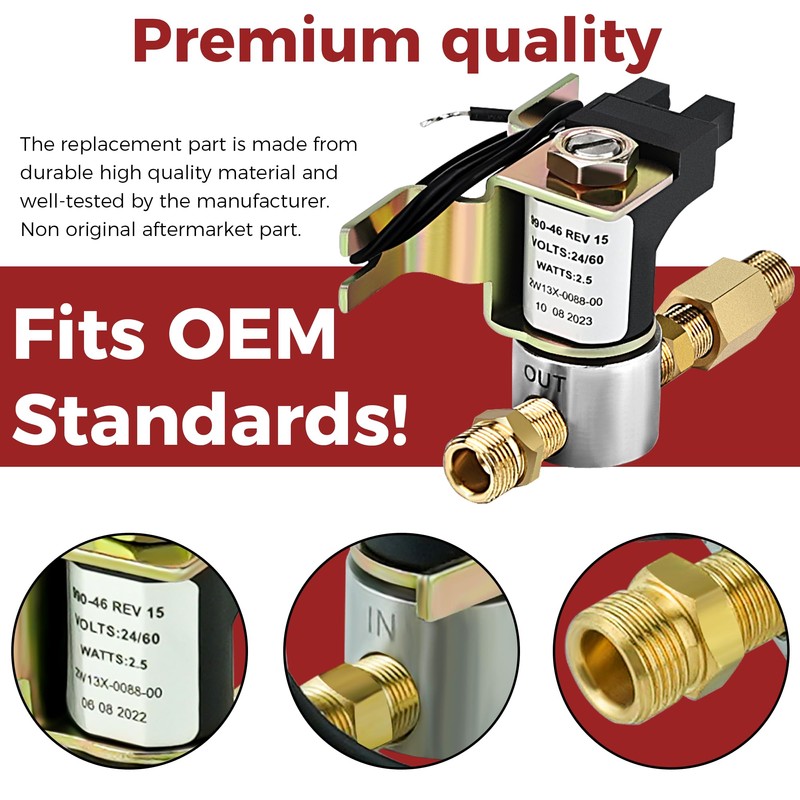 990-53 Universal Humidifier Solenoid Vavle Assembly Replacement Fit for GeneralAire