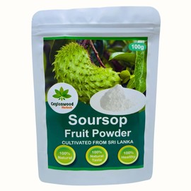 3.52oz Organic Soursop Fruit Powder (Graviola, Annona muricata) – Pure & Natural, Finely Ground for Smoothies, Teas & Culinary Use