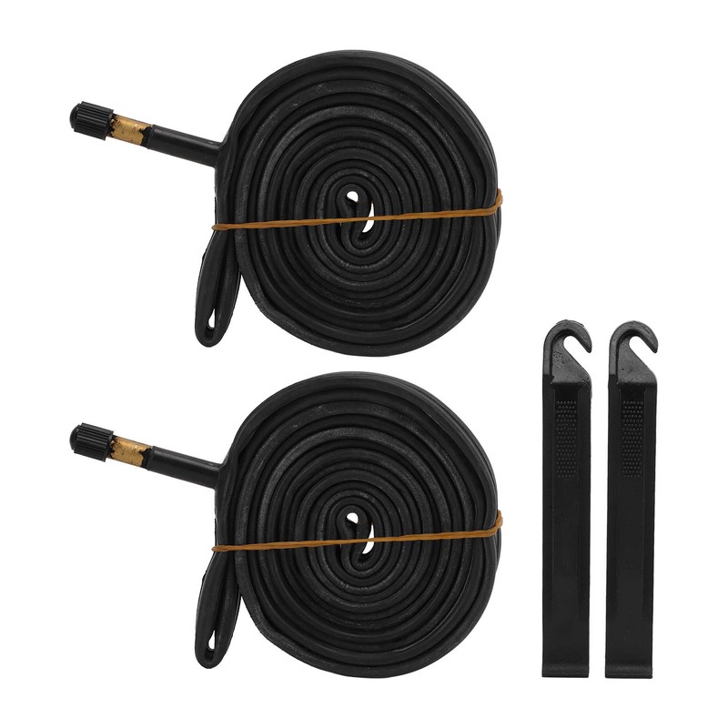 2 Pack 700x23C Bike Inner Tube 48mm Schrader Valve Butyl